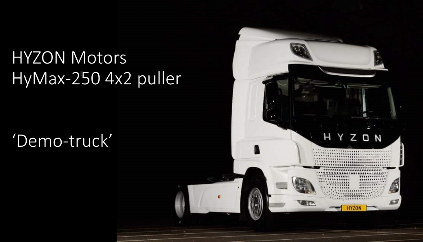 Hyzon-waterstoftrucks uit Groningen