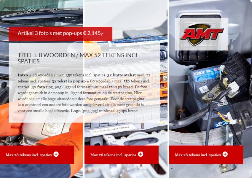 Een overzicht van uw mogelijkheden - 3 popups