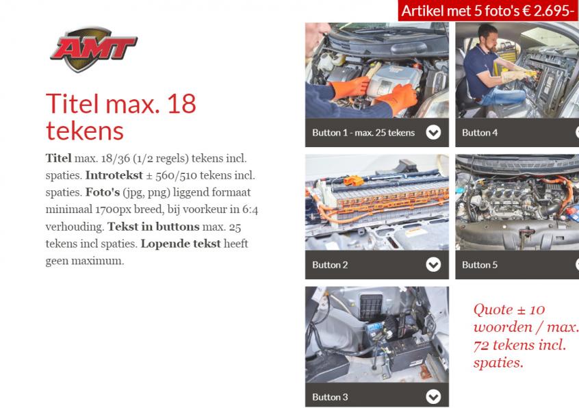 Een overzicht van uw mogelijkheden - advertorial 5 foto's